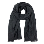 Load image into Gallery viewer, black unisex cashmere scarf
