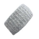 Load image into Gallery viewer, gray ribbed alpaca ear warmer
