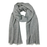 Load image into Gallery viewer, Gray Handloomed Cashmere Scarf
