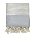 Load image into Gallery viewer, gray diamond patterned throw blanket
