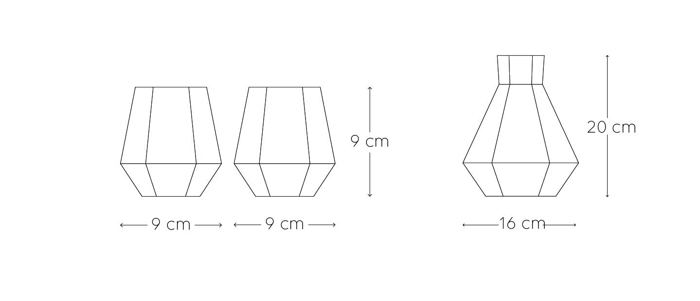 Diamond shaped crystal carafe