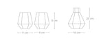 Load image into Gallery viewer, Diamond shaped crystal carafe
