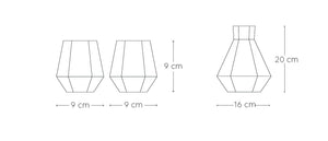 Diamond shaped crystal carafe