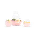 Load image into Gallery viewer, Diamond shaped crystal glass - set of 2
